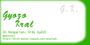 gyozo kral business card